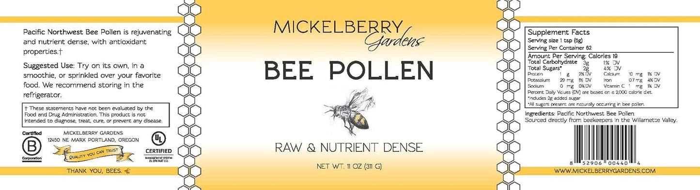 Mickelberry Gardens Bee Pollen Granules – 312 g, Raw Superfood, Protein Rich - görsel 7