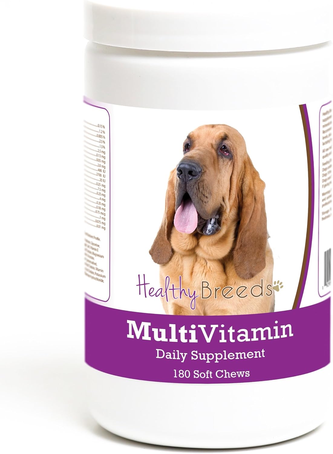 Healthy Breeds Bloodhound Multivitamin Soft Chews for Dogs, 180 Count - görsel 1
