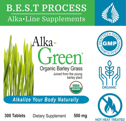 Alka•Green Tablets – Organic Barley Grass Supplement by Morter HealthSystem