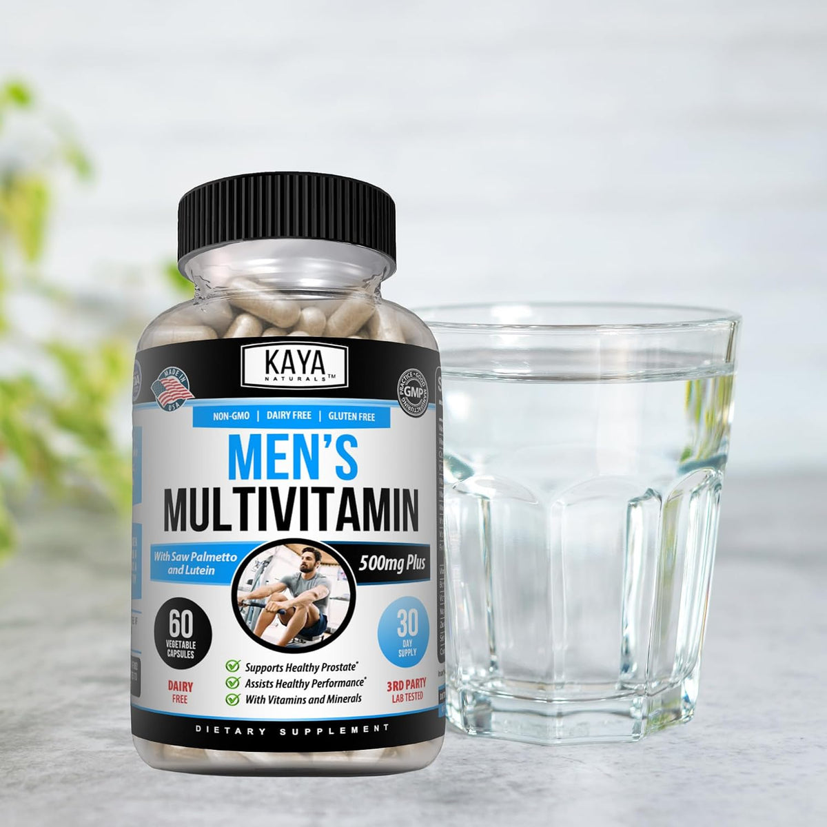 Kaya Naturals Multivitamin for Men - Men's Prostate Multivitamin - Multi Mineral Daily Supplement - Pills for Men - Supports Healthy Prostate - Vitaminas para Hombres - 60 Veggie Capsules - görsel 9