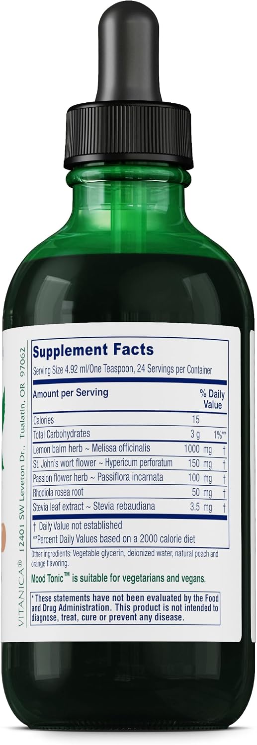 Vitanica Mood Tonic, Peach Flavour - 118 ml - görsel 2