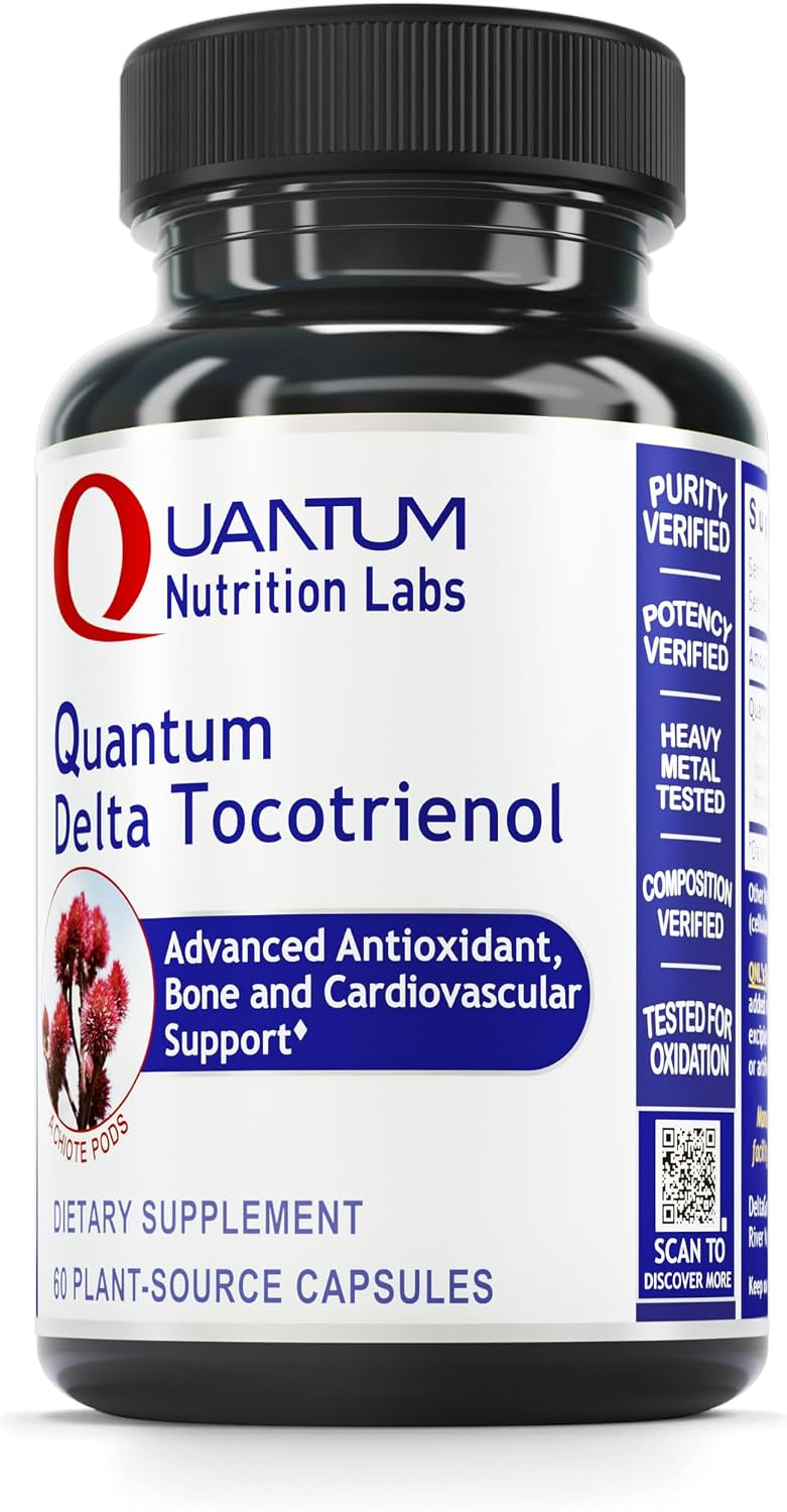 QNL Quantum Delta Tocotrienol - Vitamin E Tocotrienols Complex - Heart Health Supplement - Supports Liver & Bone Health - 60 Plant-Source Capsules - görsel 1