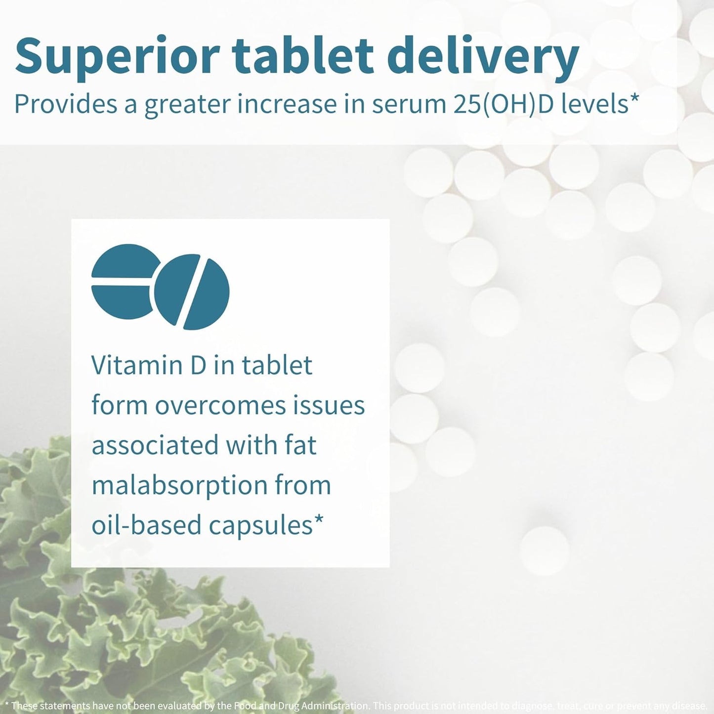 Igennus Daily Vitamin D3 2000 IU - 365 Small Tablets (1-Year Supply), Clean Label, Vegetarian - görsel 4