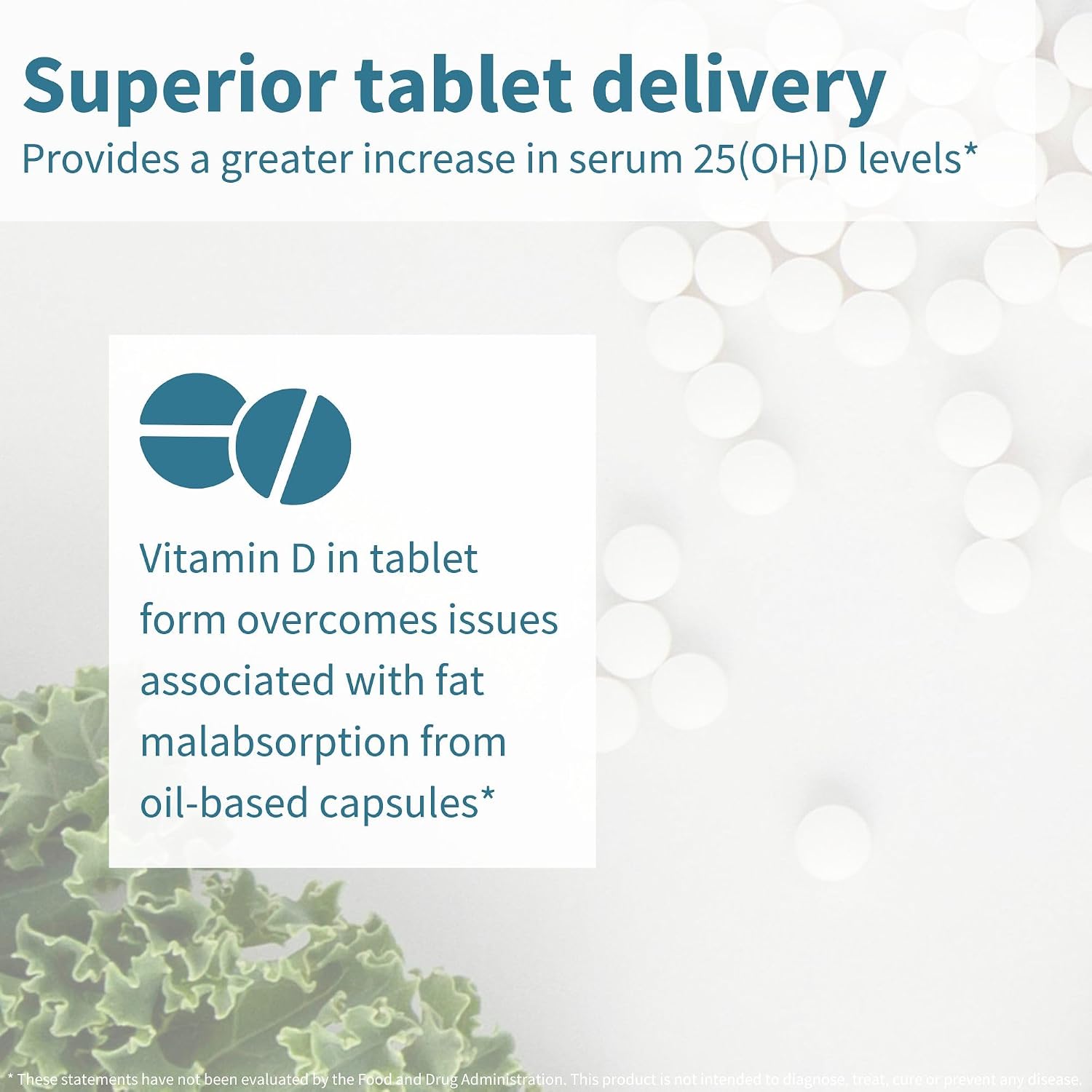 Igennus Natural Vegan Vitamin D3 1000IU, Clean Label, 365 Tablets (One-Year Supply) - görsel 4