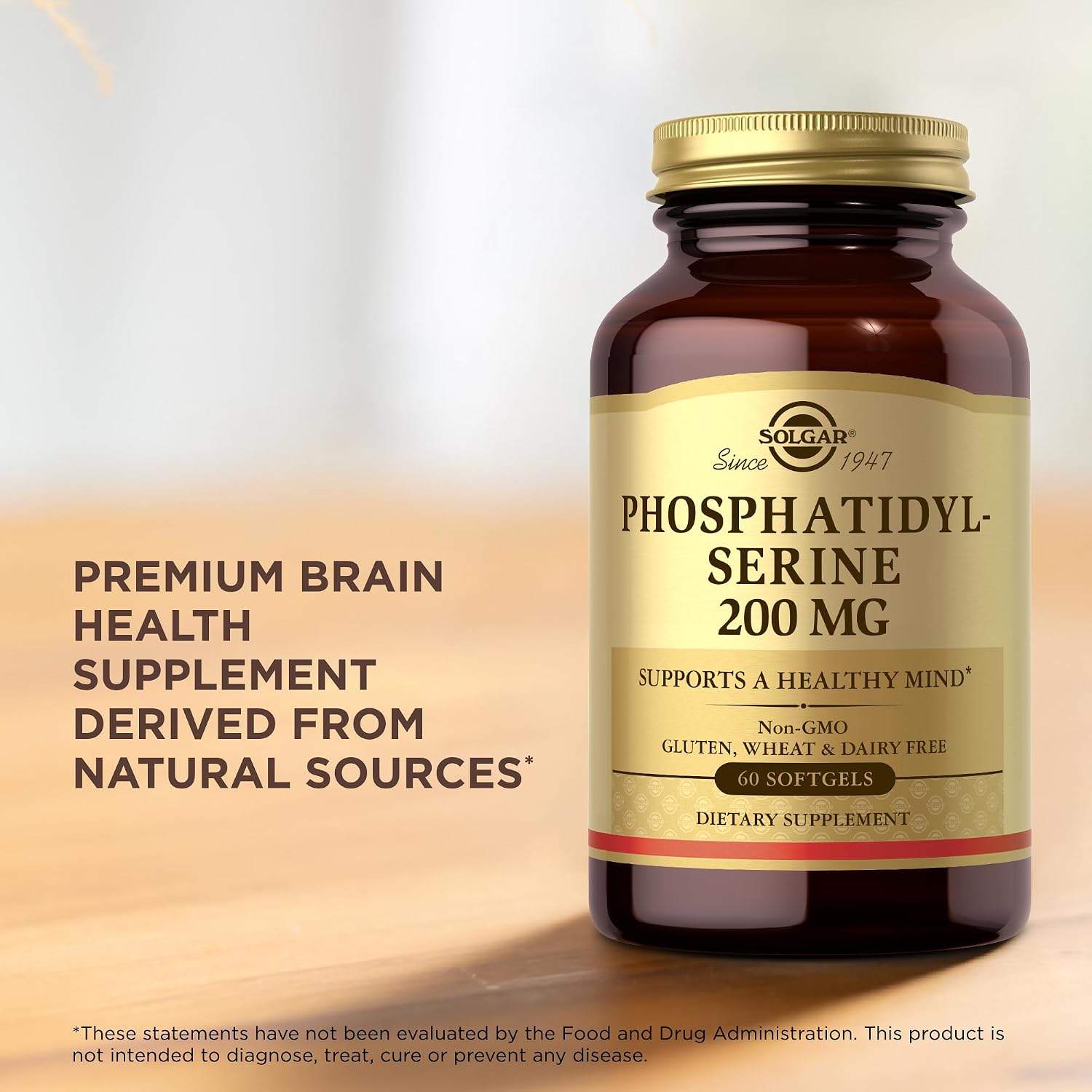 Solgar Phosphatidyl-Serine 200 mg, 60 Softgels (Pack of 2) - görsel 5