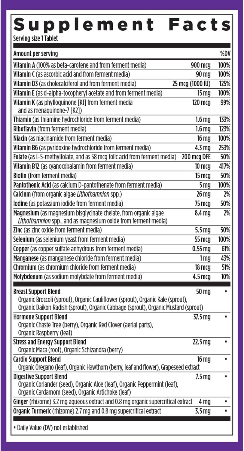 New Chapter Every Woman’s One Daily 40+ - Multivitamin for Women - Formulated to Support Immune, Bone, Hormone & Cellular Energy Health* - Non-GMO, Gluten-Free, Dairy-Free, Vegetarian & Kosher - 72 Tablets - görsel 6