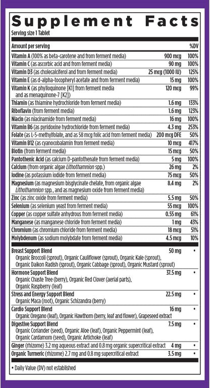 New Chapter Every Woman’s One Daily 40+ - Multivitamin for Women - Formulated to Support Immune, Bone, Hormone & Cellular Energy Health* - Non-GMO, Gluten-Free, Dairy-Free, Vegetarian & Kosher - 72 Tablets