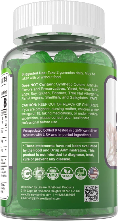 Sea Moss Gummies – Irish Sea Moss Supplement with Bladderwrack, Burdock Root & Apple Cider Vinegar (2-Pack)