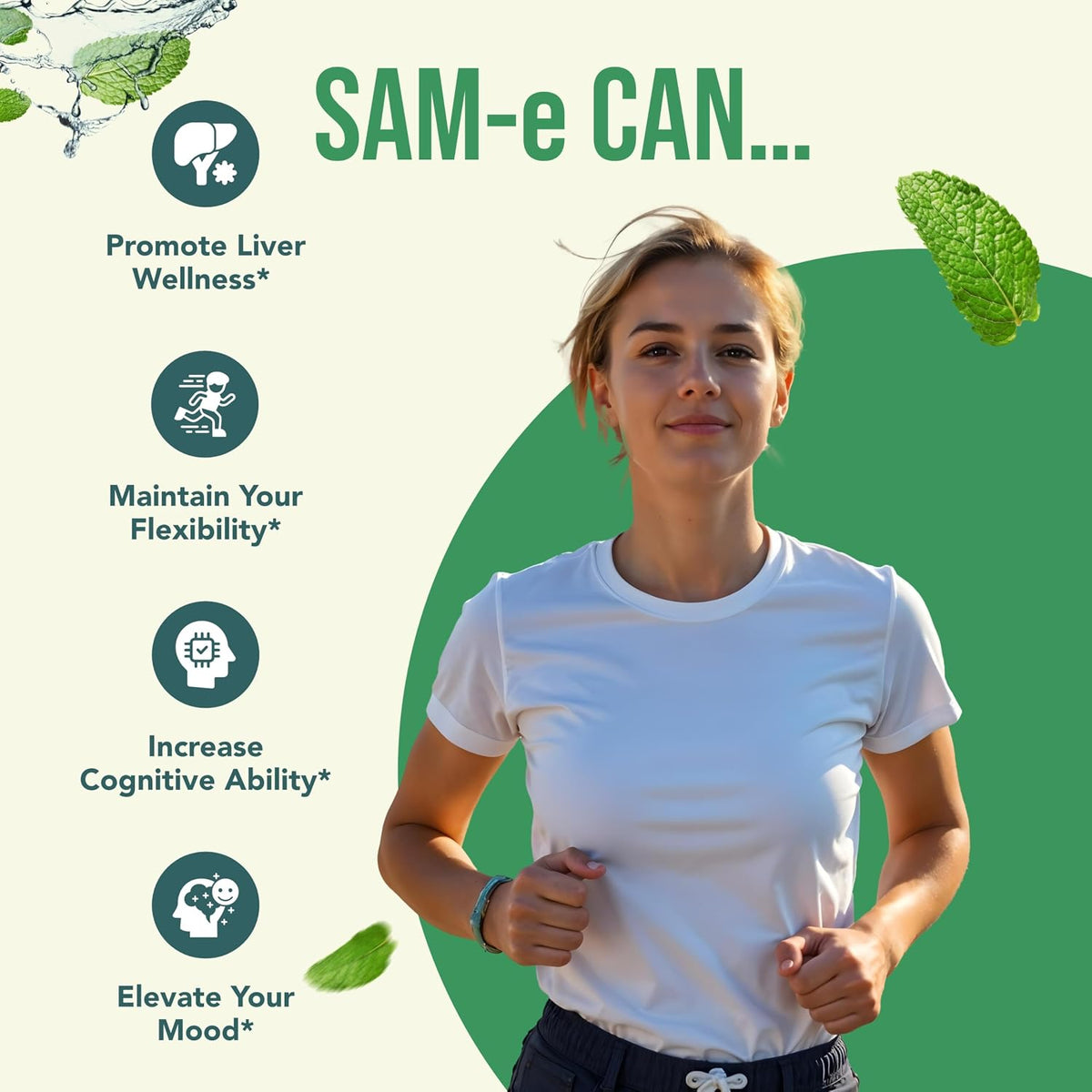 HealthyWayRx 1500mg SAM-e Supplement - S-Adenosyl-L-Methionine Capsules for Brain, Liver & Mood Support (60 Servings) - görsel 6