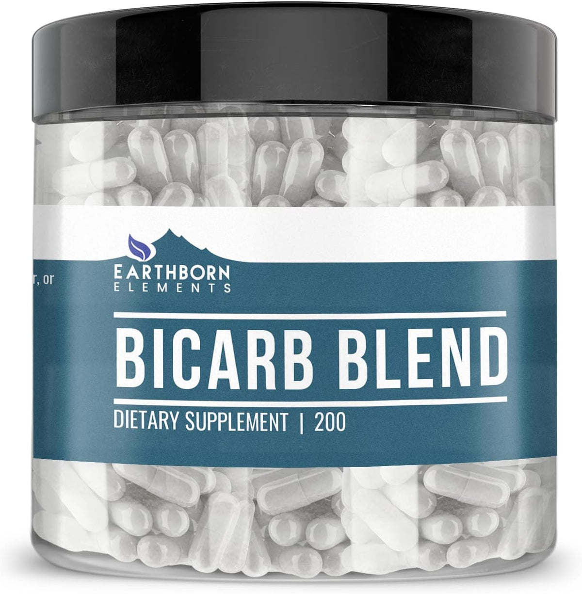 Earthborn Elements Bicarb Blend 200 Capsules, Pure & Undiluted, No Additives - görsel 1