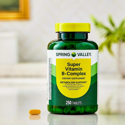 Spring Valley Super Vitamin B-Complex Tablets - 250 Tablets
