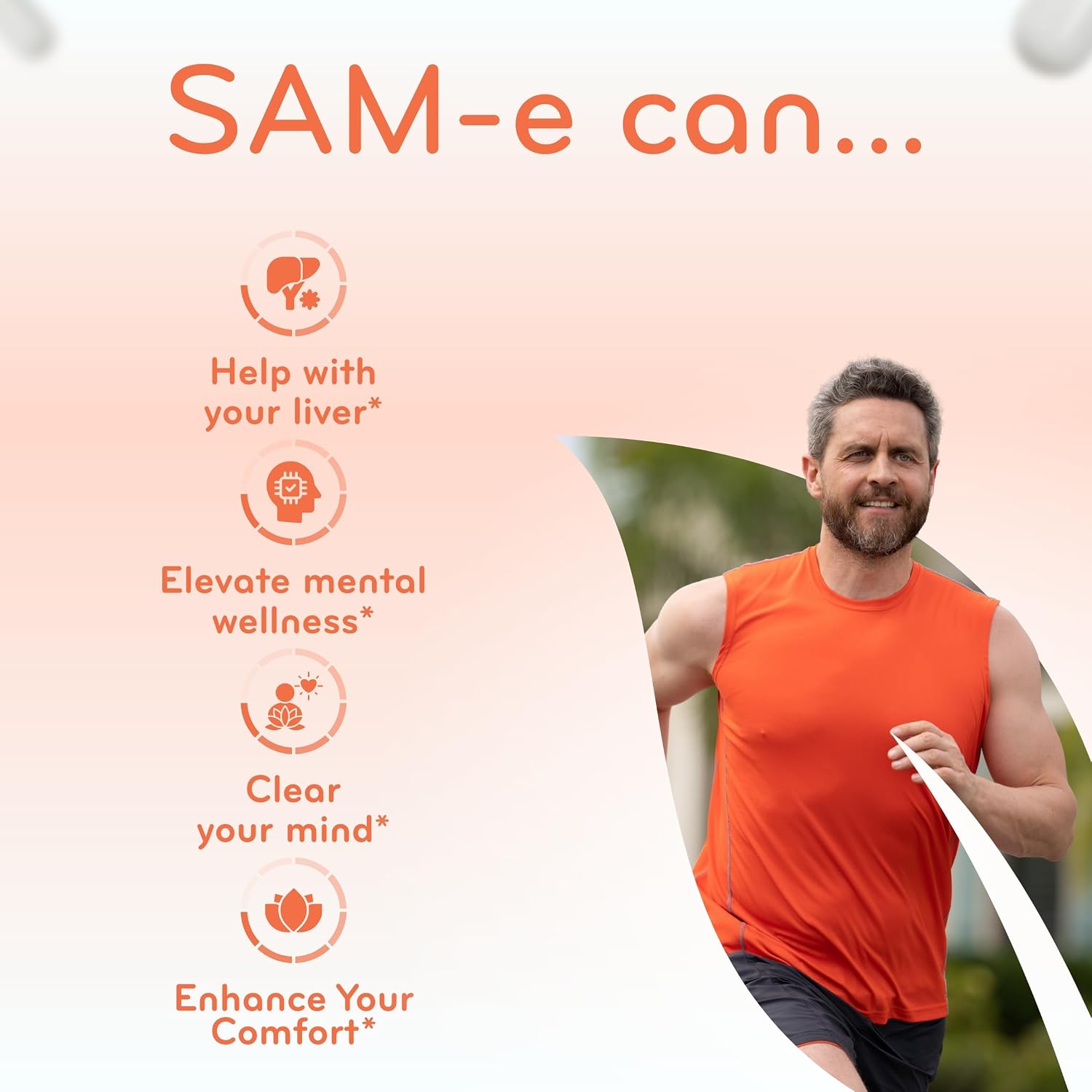 Clear Formulae Bioactive SAM-e 400mg - High-Strength SAM-e Food Supplement with Biologically Active S,S Form - Vegan, Non-GM, Preservative-Free - 90 Capsules - görsel 6