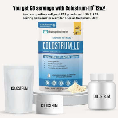 Colostrum-LD Liposomal Colostrum Powder, Vanilla, 340 g (68 Servings)