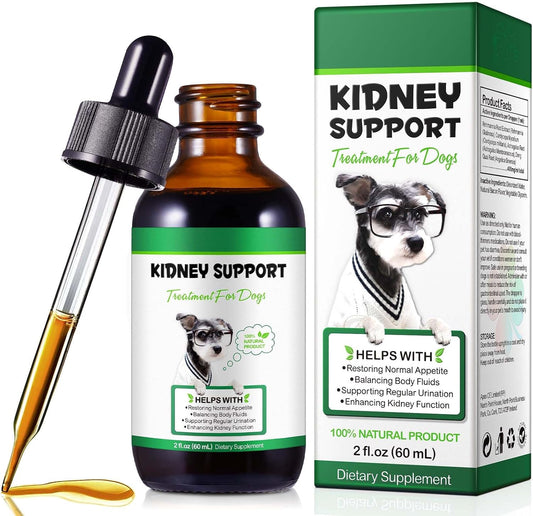 Kidney Support for Dogs - Herbal Supplement for Immune & Urinary Health (60ml)