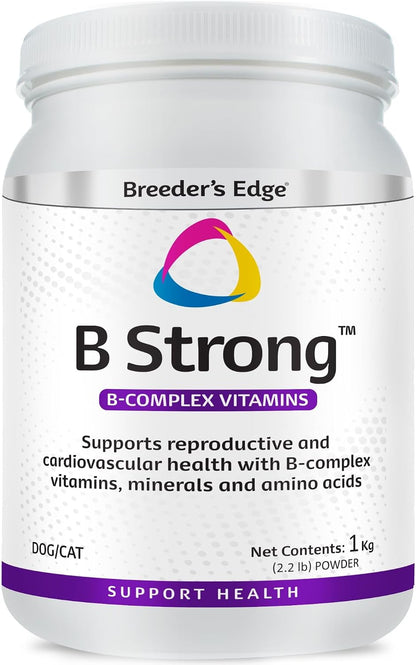 Breeder’s Edge B Strong Powder, B Complex Vitamin Supplement for Dogs and Cats, 1kg