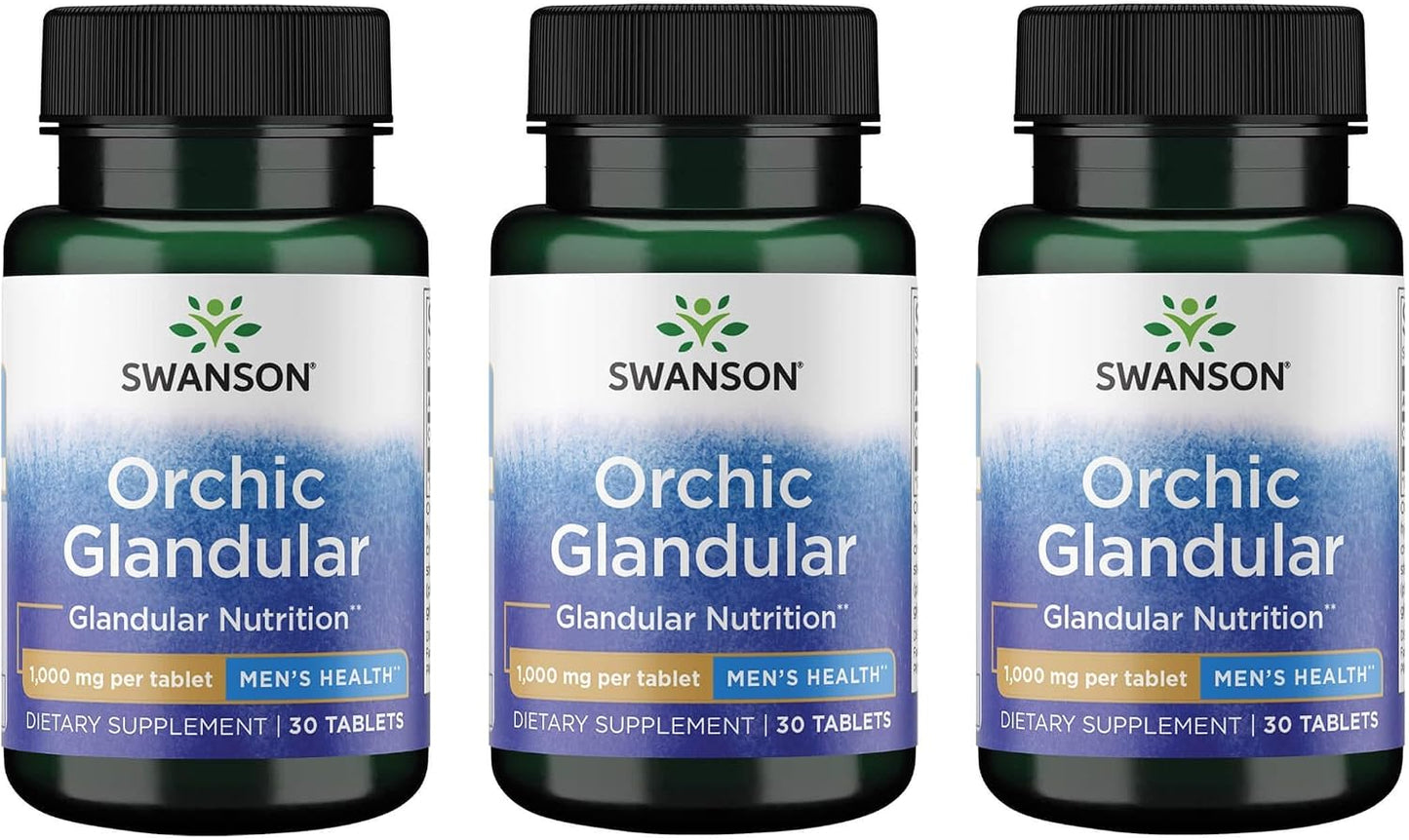 Swanson Orchic Glandular - Men's Health (1 g, 30 Tabs, 2 Pack) - görsel 7