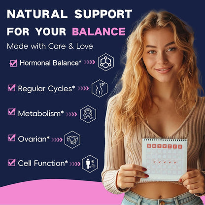 Totaria Inositol Food Supplement for Women with Vitamin D3 and Folate - 40:1 Ratio Myo-Inositol and D-Chiro Inositol Complex - Vitamin B8 Capsules (Pack of 2)