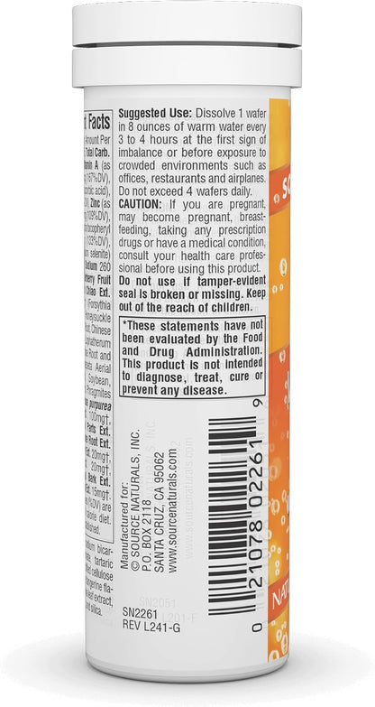 Wellness Fizz, Tangerine - 10 Wafers
