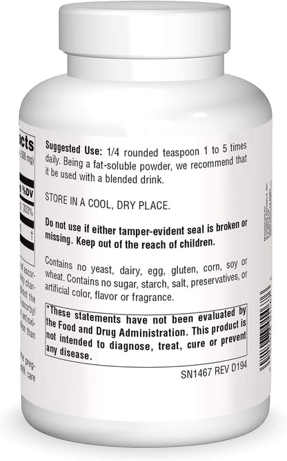 Source Naturals Ascorbyl Palmitate – Fat-Soluble Vitamin C, 113 g