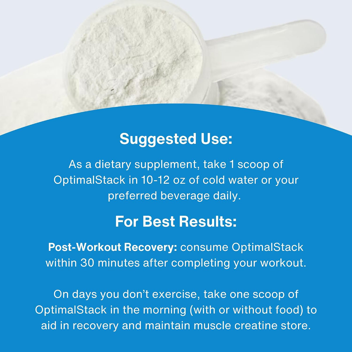 OptimalStack Creatine Monohydrate, HMB & Vitamin D3 Stack | NSF Certified | Unflavoured, 30 Servings - görsel 7