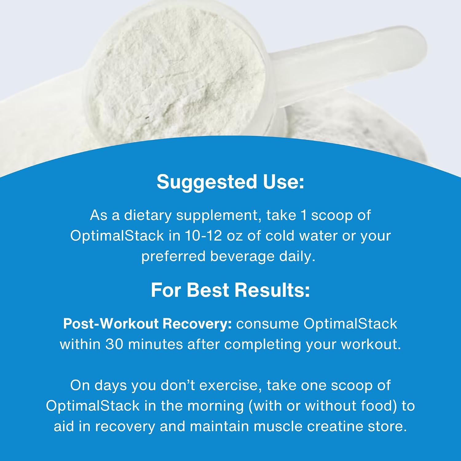 OptimalStack Creatine Monohydrate, HMB & Vitamin D3 Stack | NSF Certified | Unflavoured, 30 Servings - görsel 7