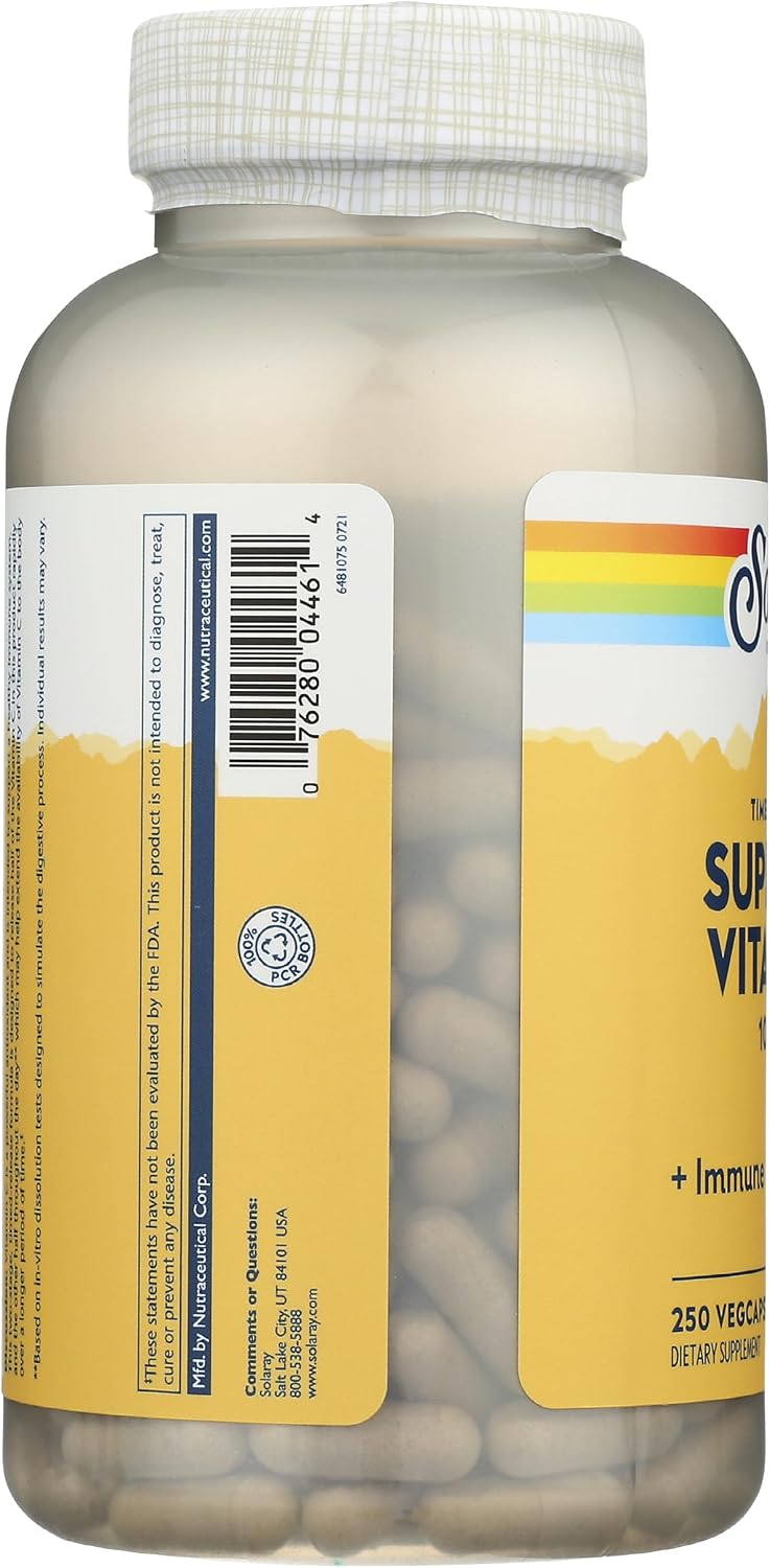 Solaray Super Bio C Buffered Vitamin C - 250 Capsules - görsel 6