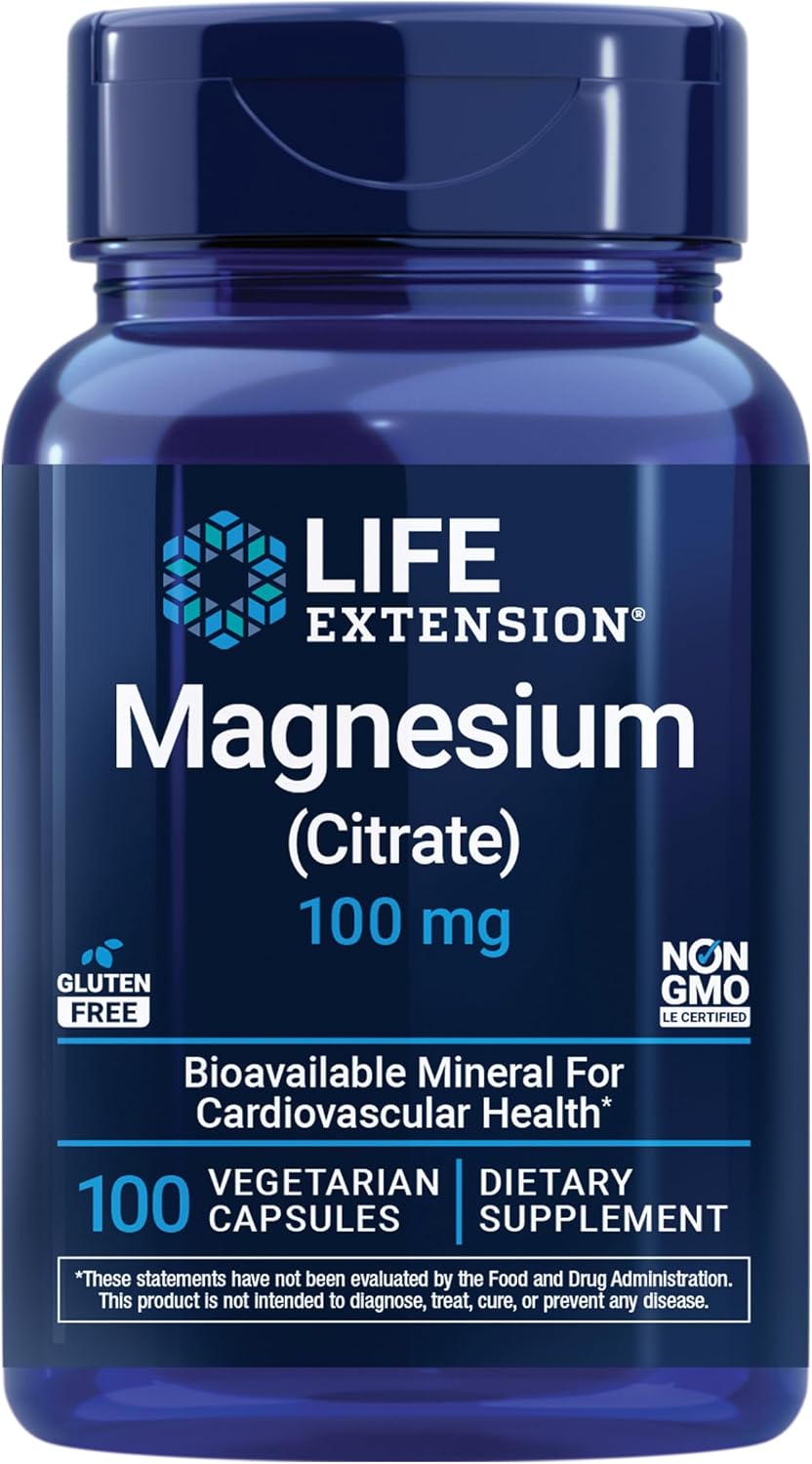 Life Extension Magnesium Citrate, 100 mg, 100 Capsules (2 Pack) - görsel 3