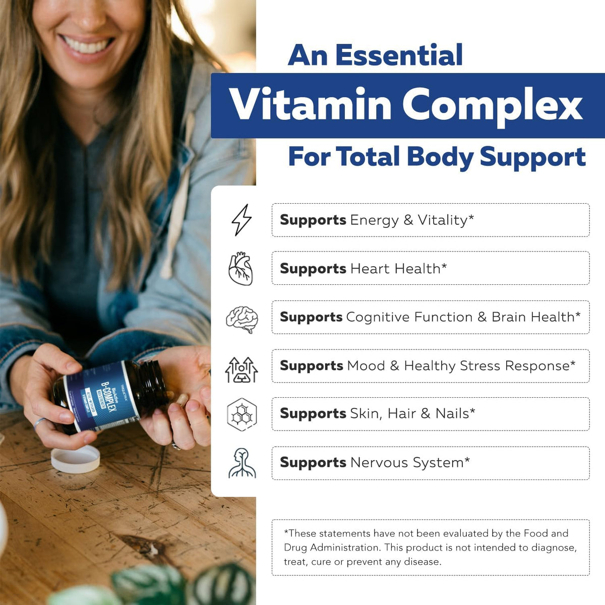 BioActive Vitamin B Complex - Blood Stream Ready, Methylated B Complex - Featuring Methylfolate, 3 BioActive Forms of B12, – Image 4