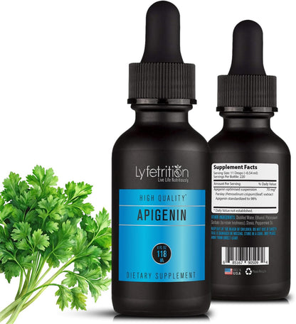 Lyfetrition Apigenin Supplement 70mg, 118 ml Liquid, 220 Servings