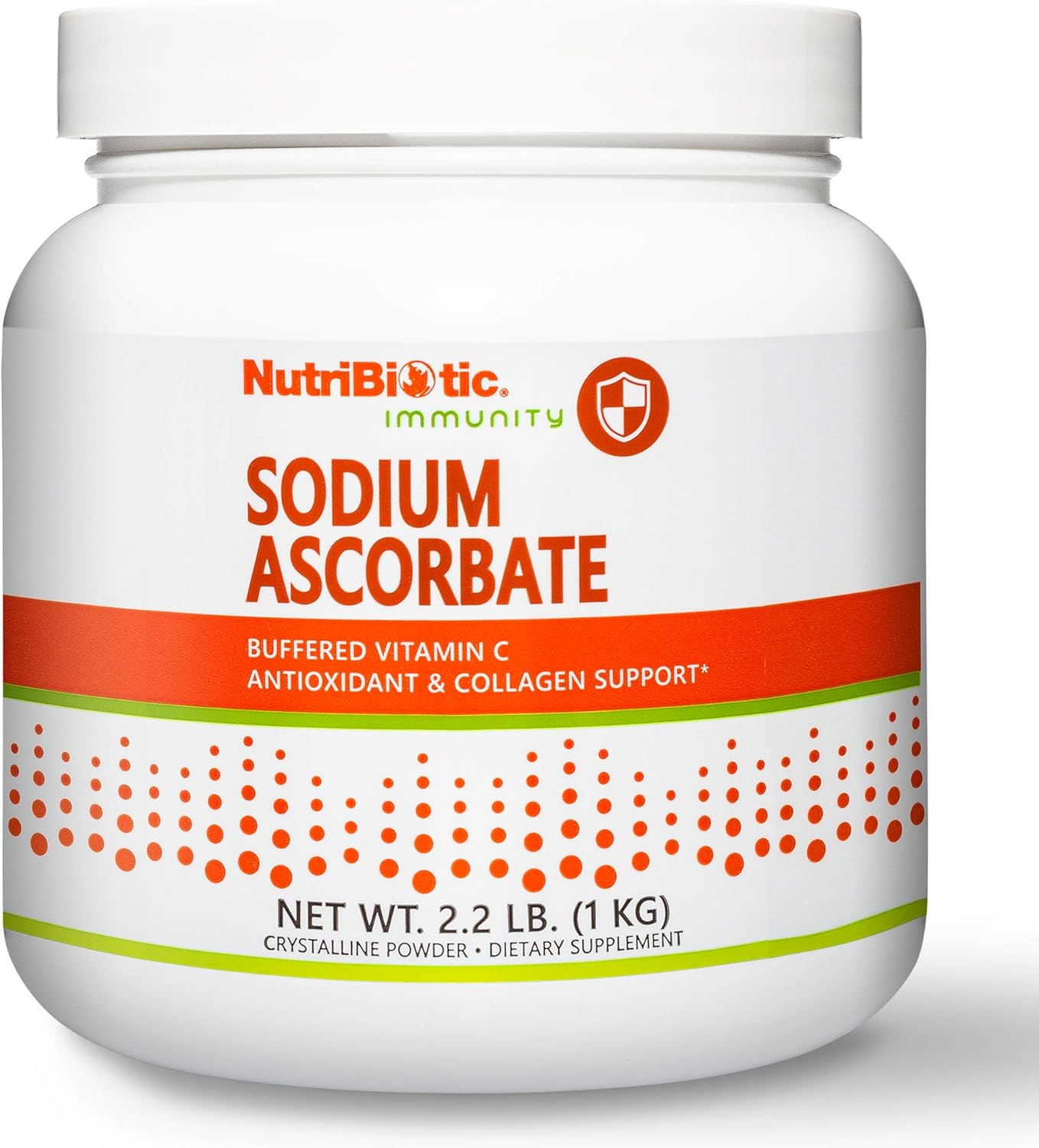 NutriBiotic Sodium Ascorbate Buffered Vitamin C Powder, 1 kg – Vegan, Non-Acidic, Easier on Digestion - görsel 1