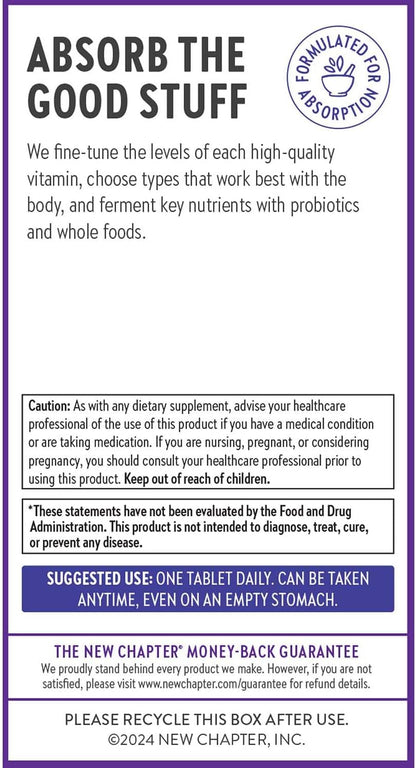New Chapter Vitamin B Complex - Fermented B Vitamins with Organic Herbs, 90 Tablets