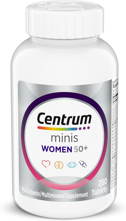 Centrum Minis Silver Women's Multivitamin for Women 50 Plus, 280 Tablets