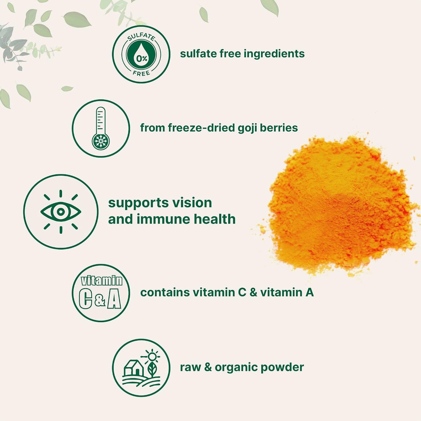 Organic Goji Powder, 454g | 100% Natural Fruit Source | Freeze-Dried Berries | Sulphate & Additive Free | Great Flavour for Drinks, Snacks & Beverages | Non-GMO & Vegan - görsel 3