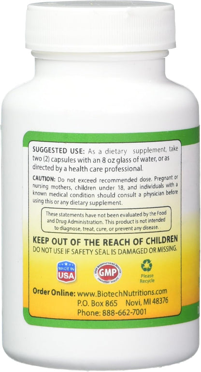 Yacon Root Extract Serving Capsules Plus Fructooligosaccharides, 1200 mg, 60 Capsules