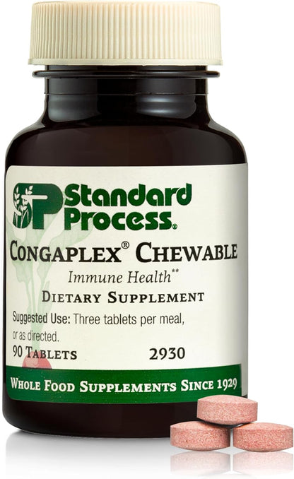 Standard Process Congaplex Chewable - Immune Support with Vitamin A - 90 Tablets