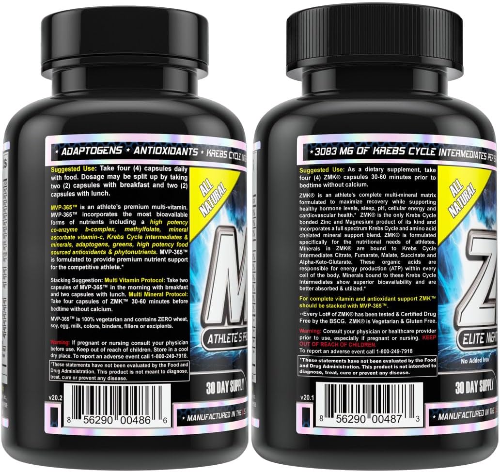 MST Foundation Stack: ZMK Night-time Multi-Mineral & MVP-365 Premium Multiple Vitamin - görsel 2