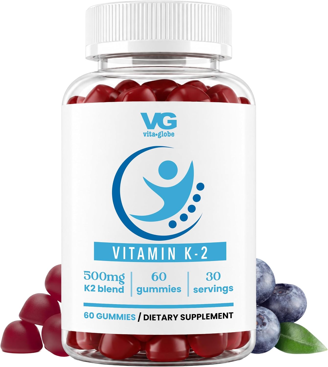 VITA Globe Vitamin K2 Gummy Vitamins – Bone & Heart Support, 60 Gummies - görsel 1