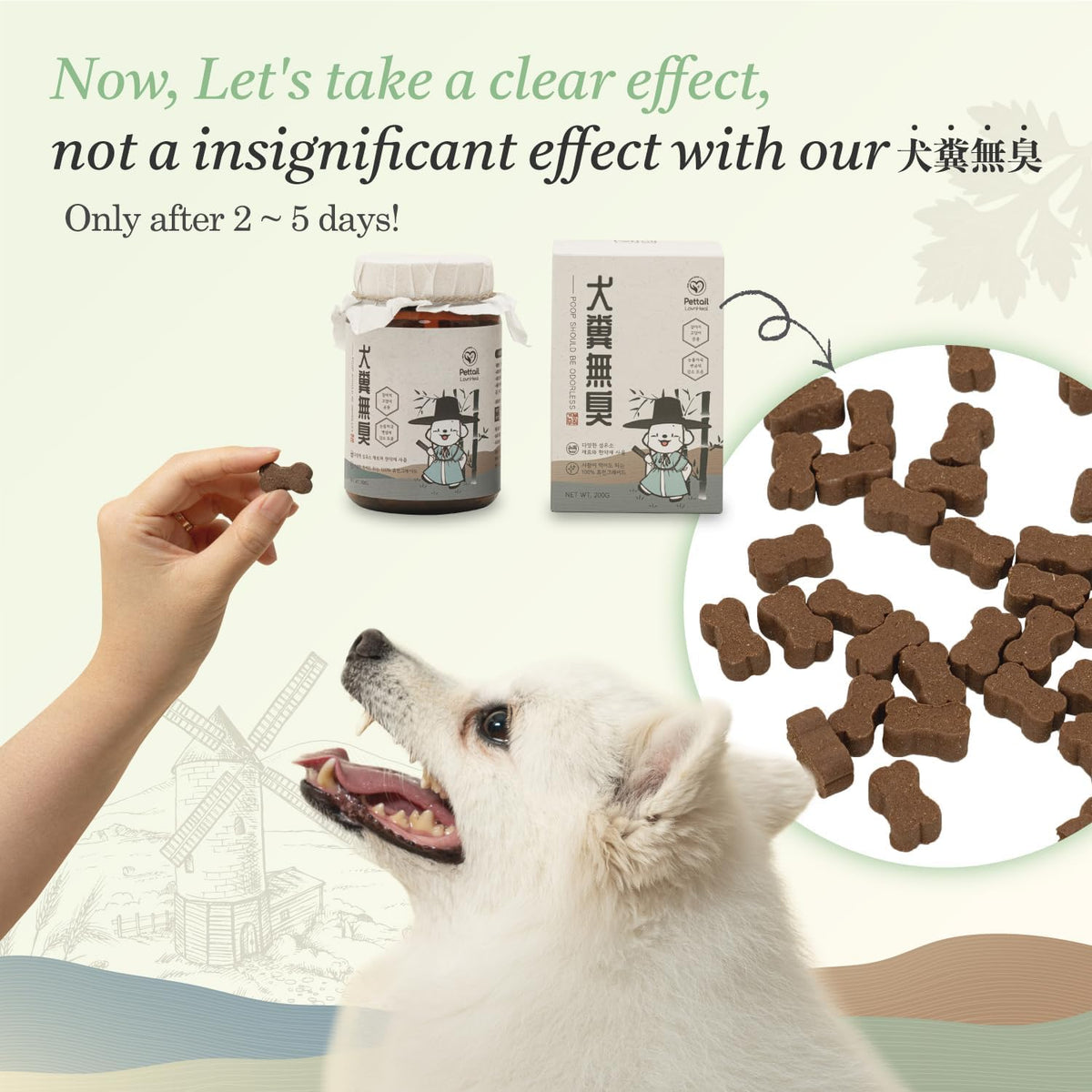 Lovnheal Pet Stool & General Gut Health Supplement - Korean Natural Herb Chew for Dogs and Cats - 198 g - görsel 4
