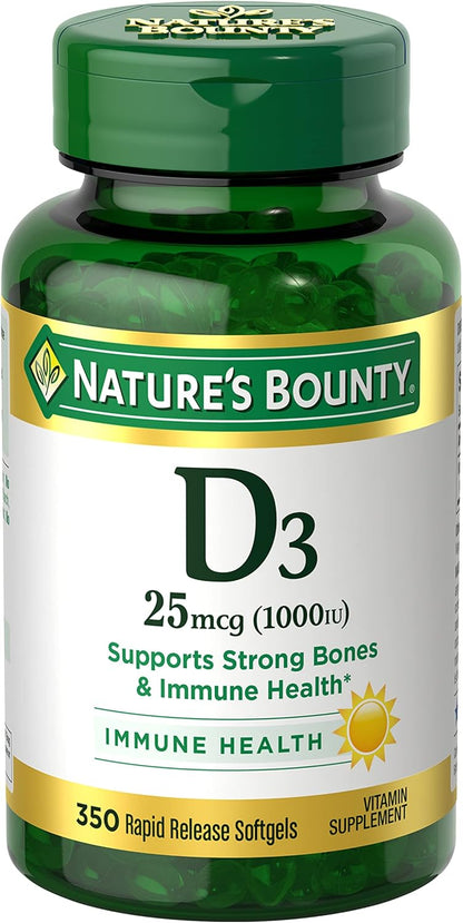 Nature's Bounty Vitamin D3 1000 IU Softgels