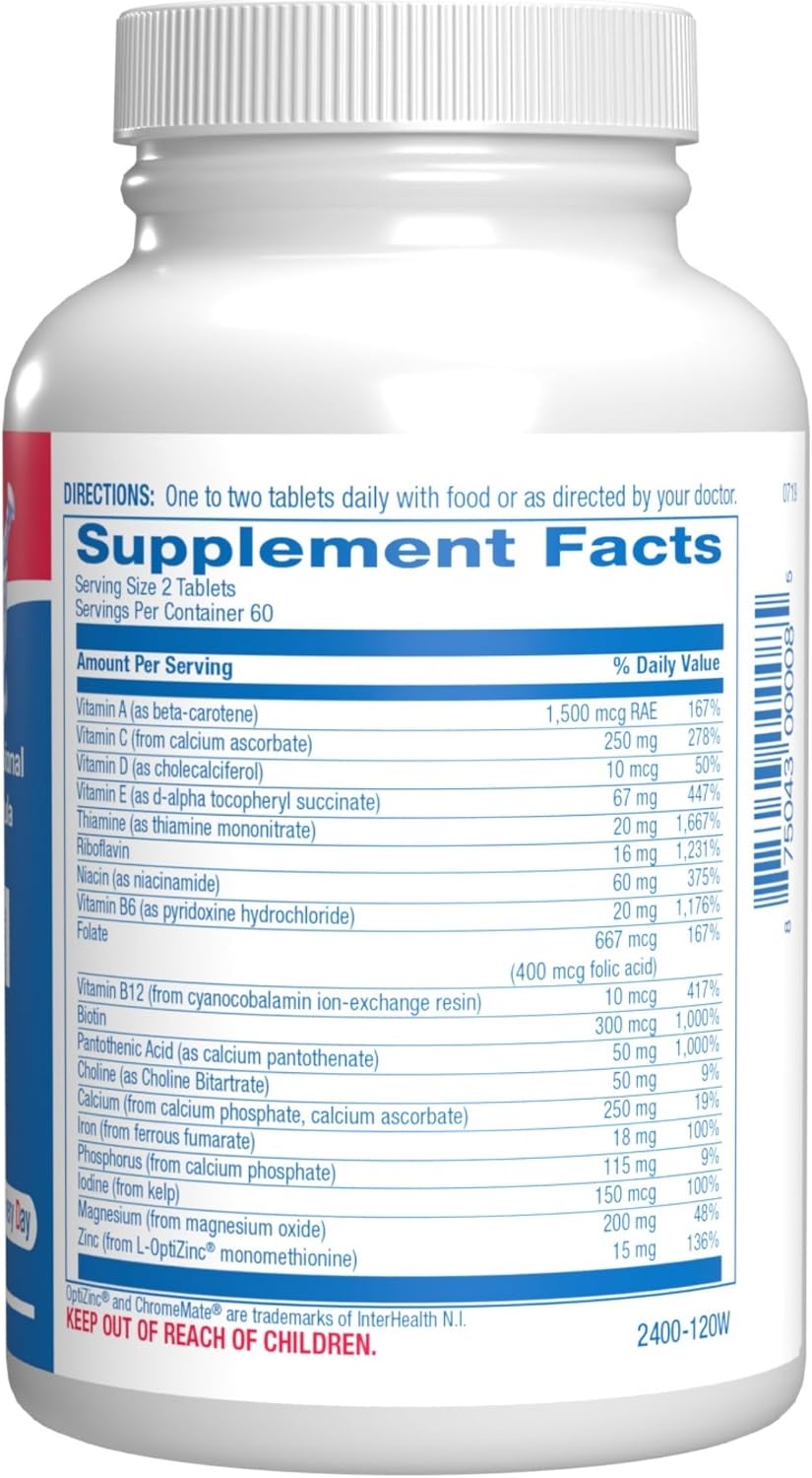 30-in-1 Adult Multivitamin with Iron - Antioxidant-Rich Over 50 Multivitamin for Women and Men - 2 Month Supply - görsel 2