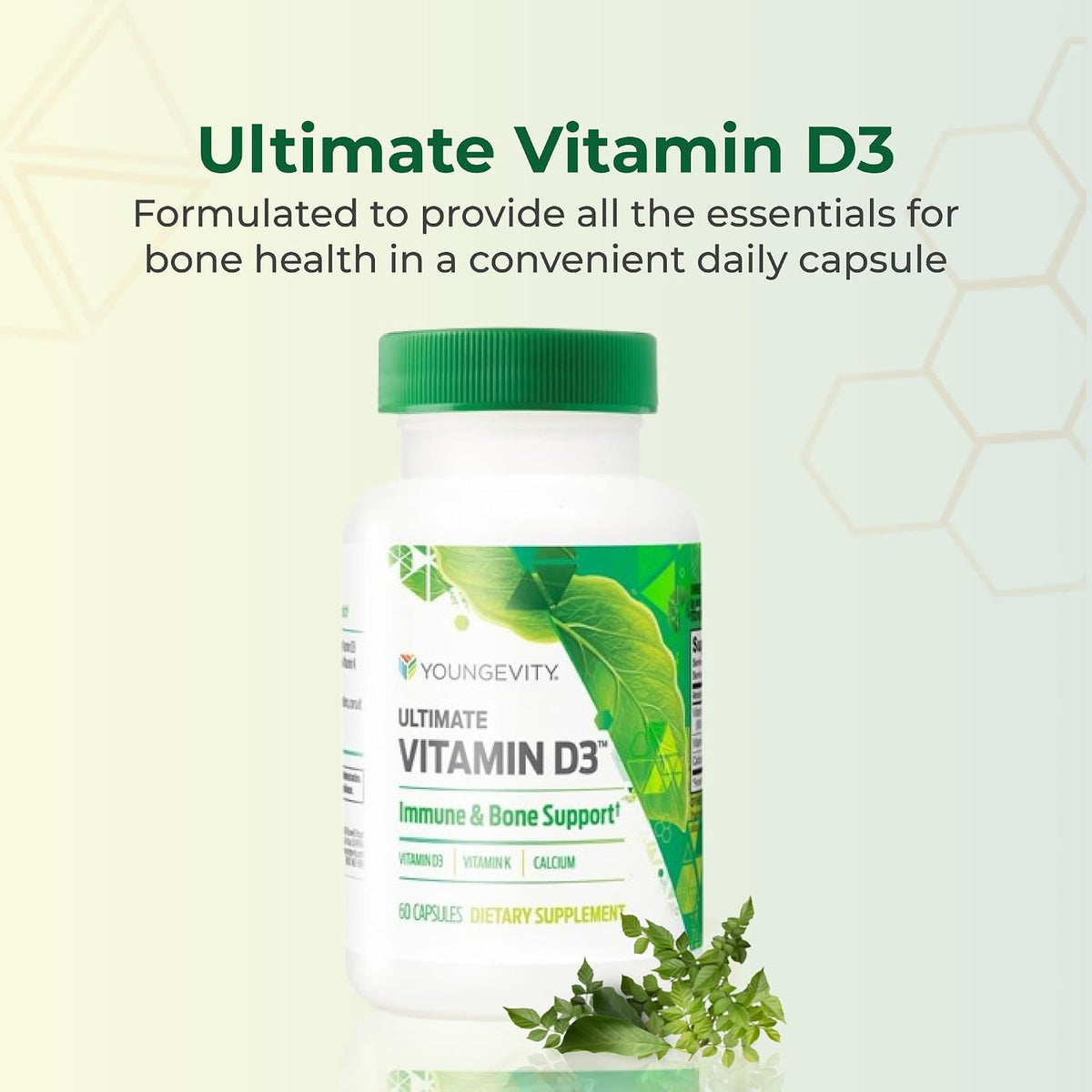 Youngevity Ultimate Vitamin D3 5000 IU with K2 – 60 Capsules - görsel 2
