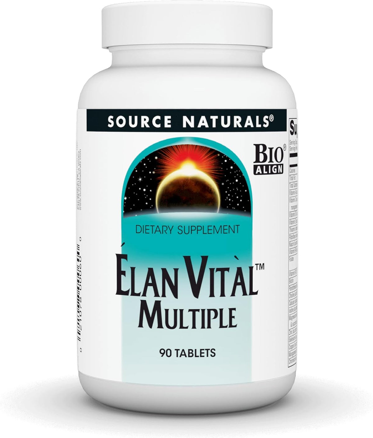 Source Naturals Elan Vital Multiple Vitamin - Comprehensive Multi-Nutrient Formula for Whole Body Support - 60 Tablets - görsel 8