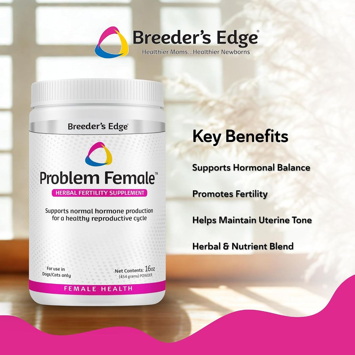 Breeder’s Edge Problem Female - Hormonal Support Supplement for Female Dogs and Cats - görsel 3