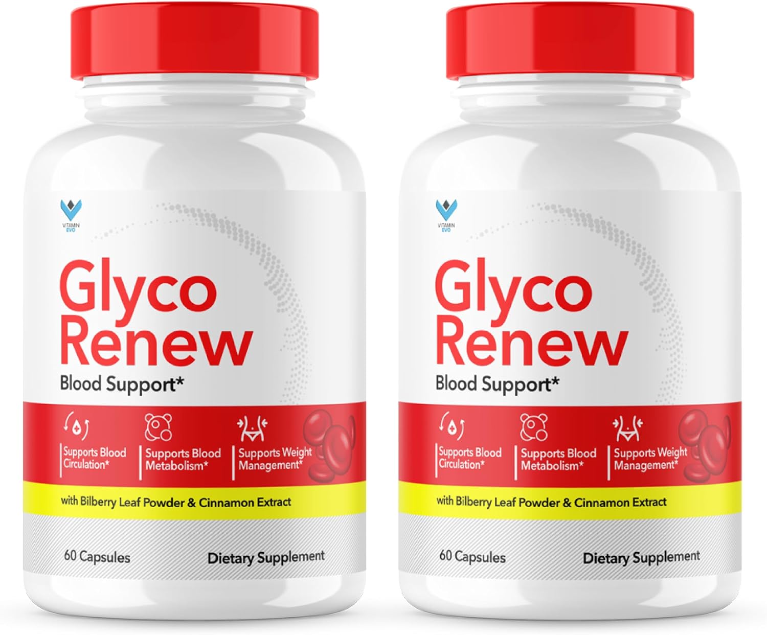 Glyco Renew Blood Support Supplement (2 Pack) - Original Formula, 120 Capsules - görsel 1