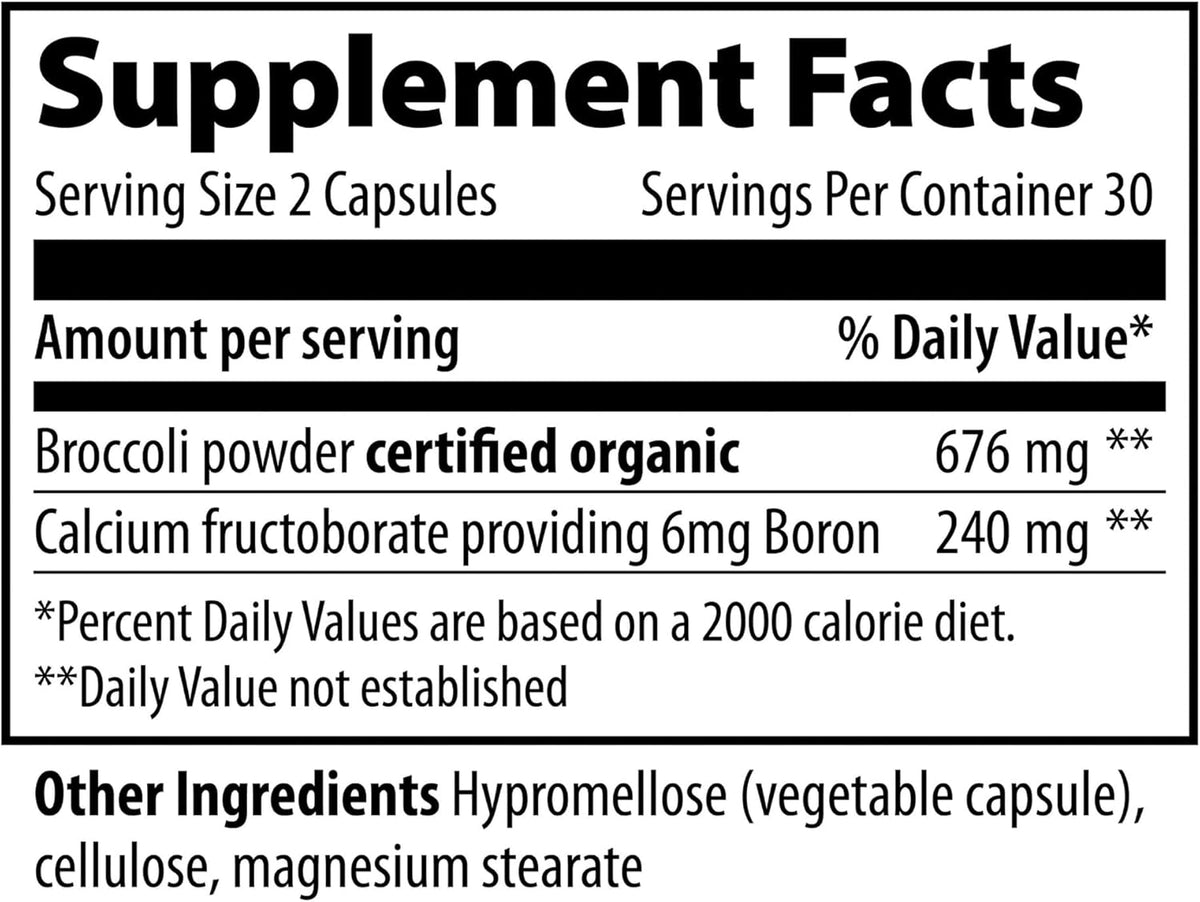 Vibrant Health Super Natural Boron - Calcium Fructoborate Supplement for Joint, Hormone and Connective Tissue Support (60 Capsules) - görsel 3