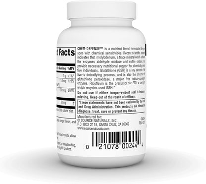 Source Naturals Chem-Defence - Nutritional Support for Chemical Sensitivities - 45 Orange Lozenges