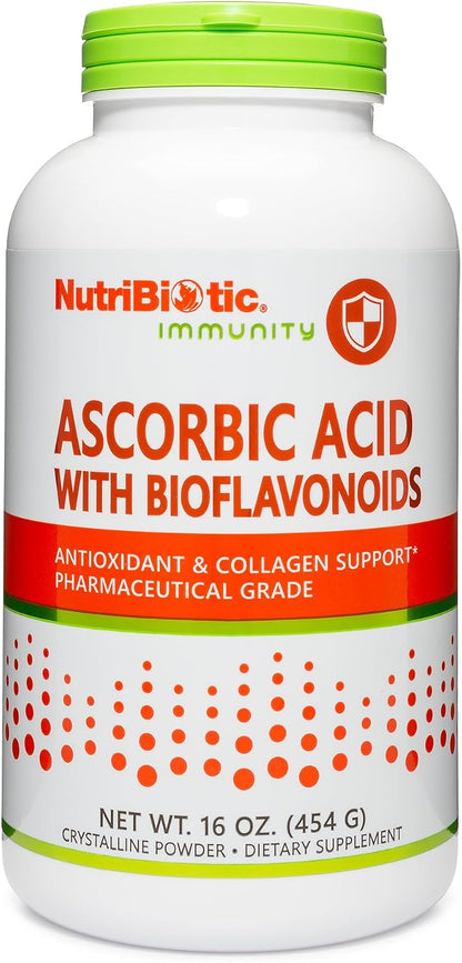 NutriBiotic Ascorbic Acid with Bioflavonoids Powder, 454 g
