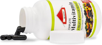 SJJ DEPOT Multivitamin Fruit & Vegetable Liquid Capsules - Daily Multivitamin for Women, Men, Seniors (120 Capsules)