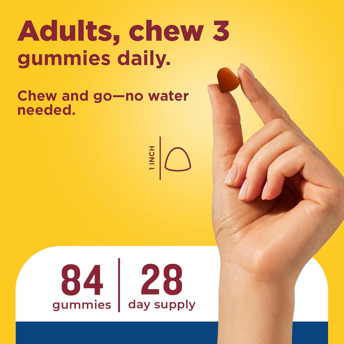 Nature Made Advanced Multivitamin Gummies 50+ for Him - görsel 5