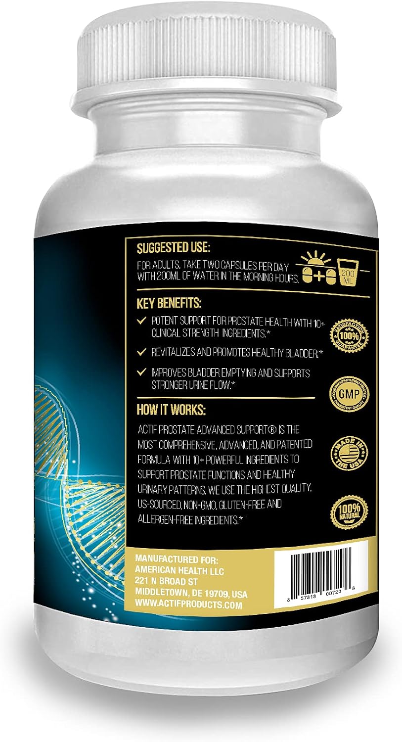 ACTIF Prostate Advanced Support - 60 Capsules - görsel 2